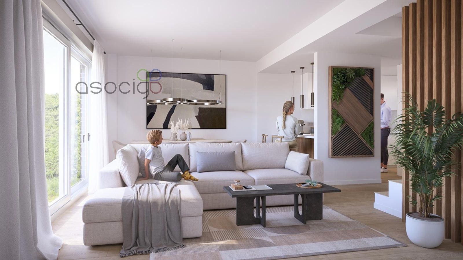 Living room of Single-family semi-detached for sale in Marchamalo  with Heating, Parquet flooring and Storage room