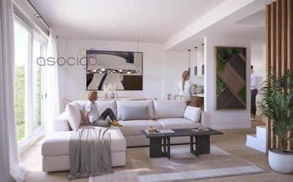 Living room of Single-family semi-detached for sale in Marchamalo  with Heating, Parquet flooring and Storage room