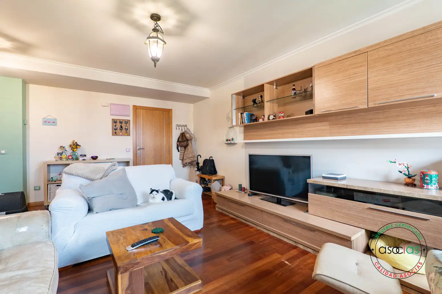 Sala de estar de Piso en venta en Gijón  con Calefacción, Parquet y Trastero