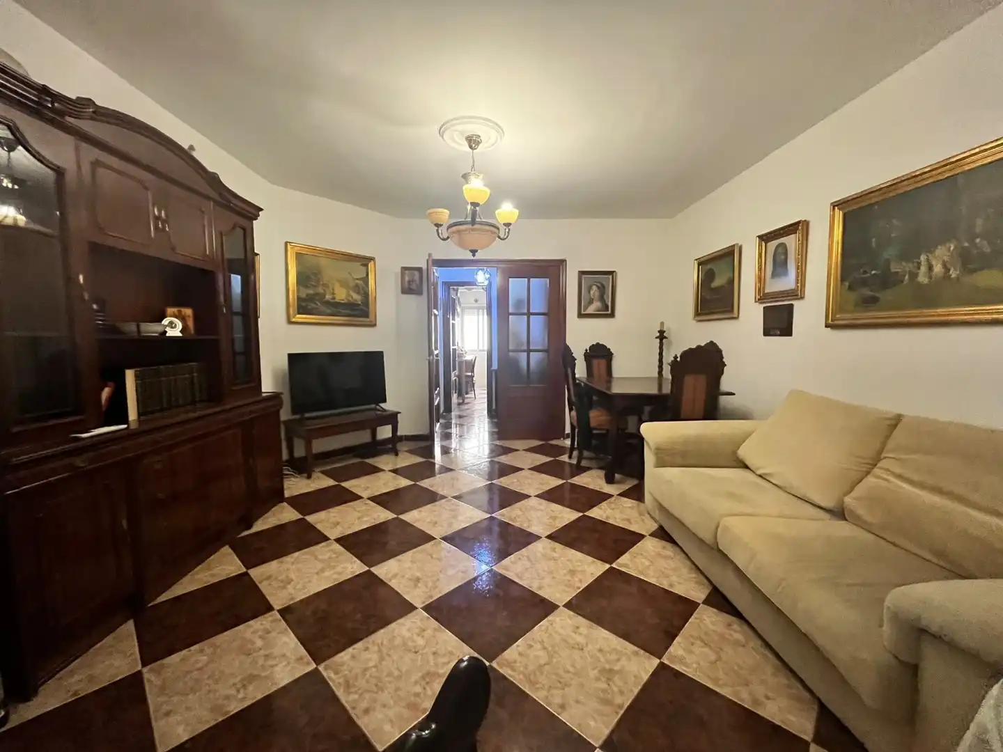 Living room of Flat for rent in Sevilla  with Air Conditioner, Furnished and Washing machine