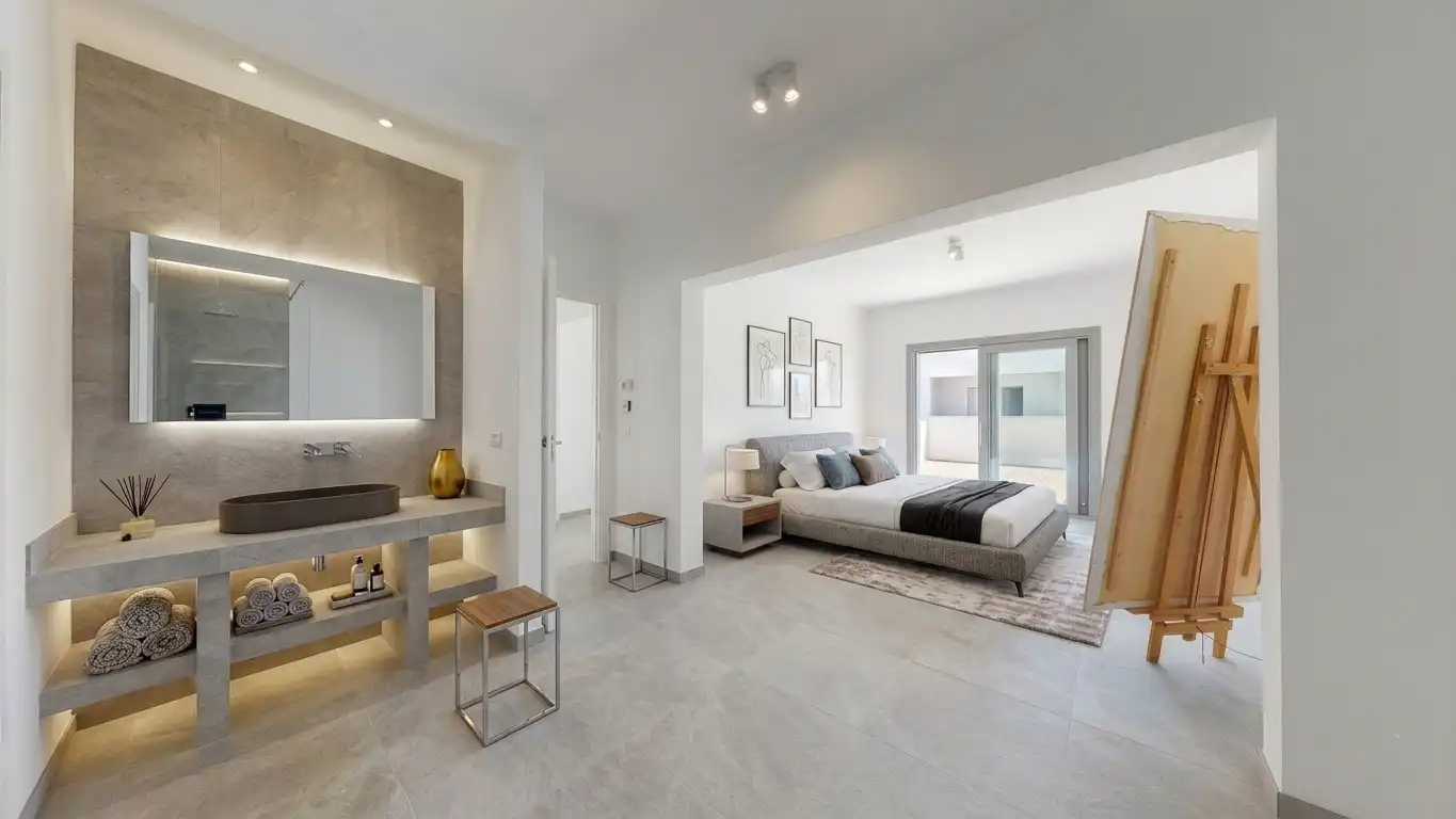 Habitación de Finca rústica en venta en Santanyí con Aire acondicionado, Calefacción y Terraza