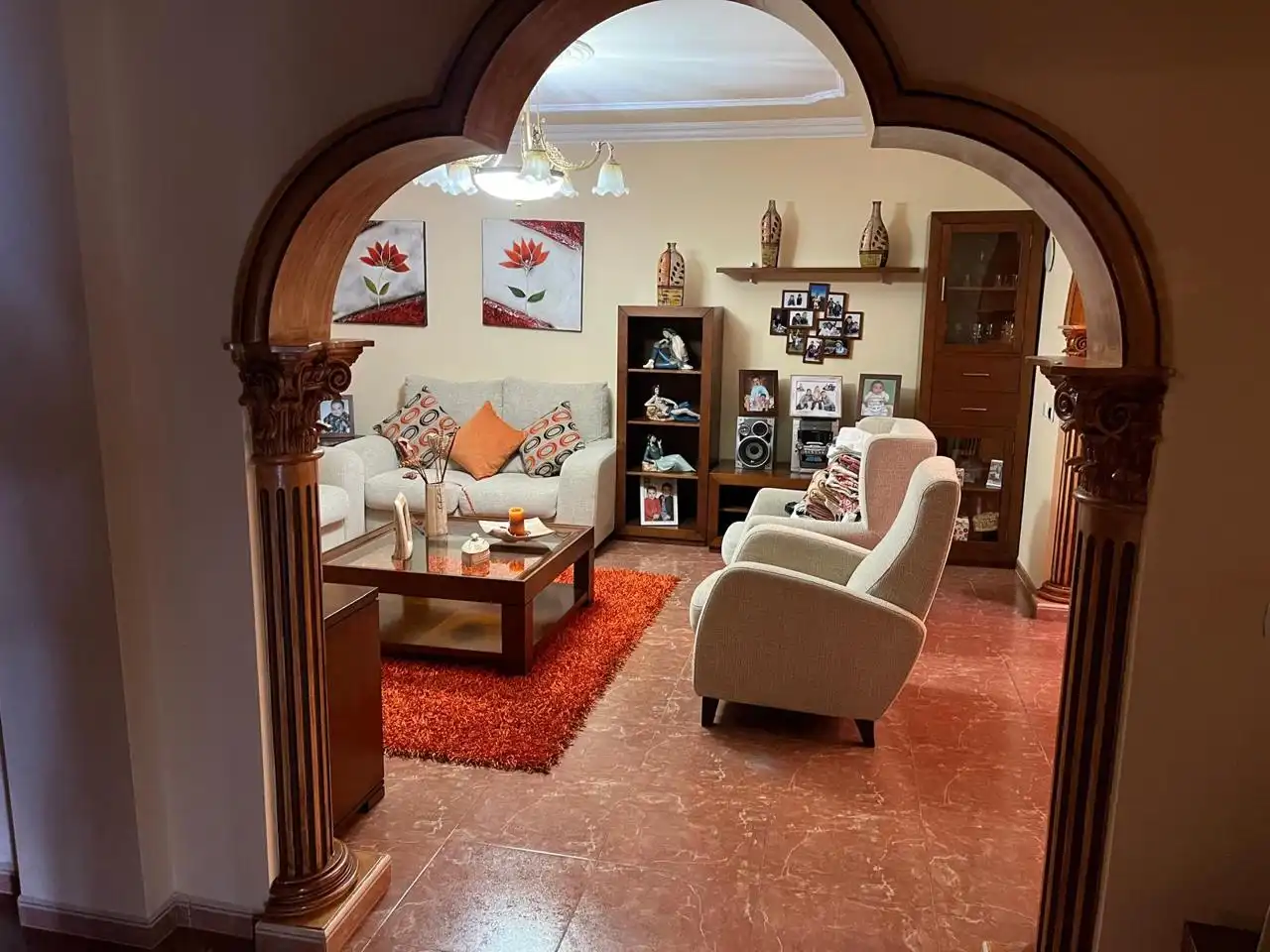 Sala de estar de Casa o chalet en venta en Los Realejos con Terraza, Amueblado y Balcón