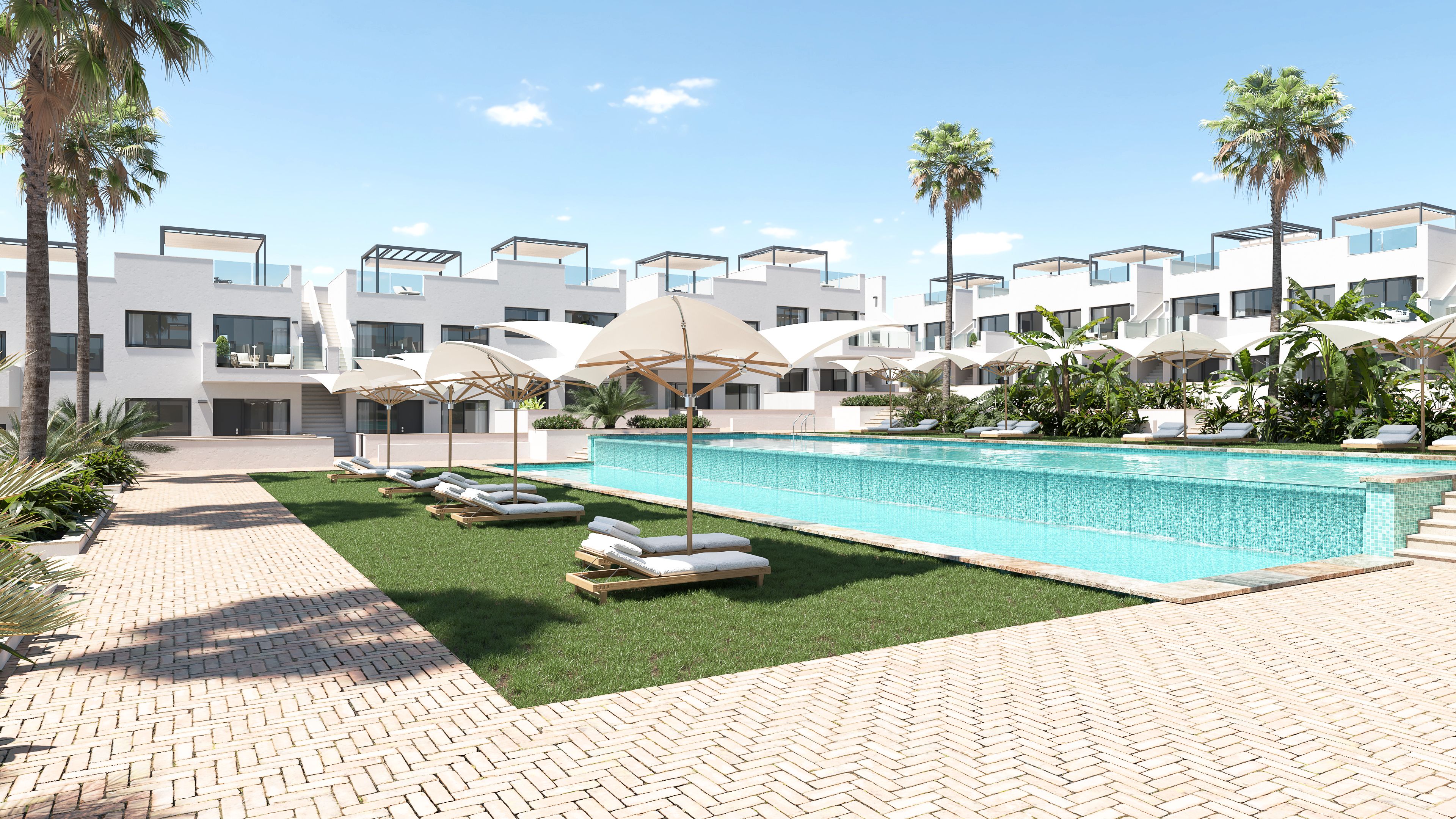Swimming pool of Apartment for sale in Torrevieja  with Private garden, Terrace and Community pool