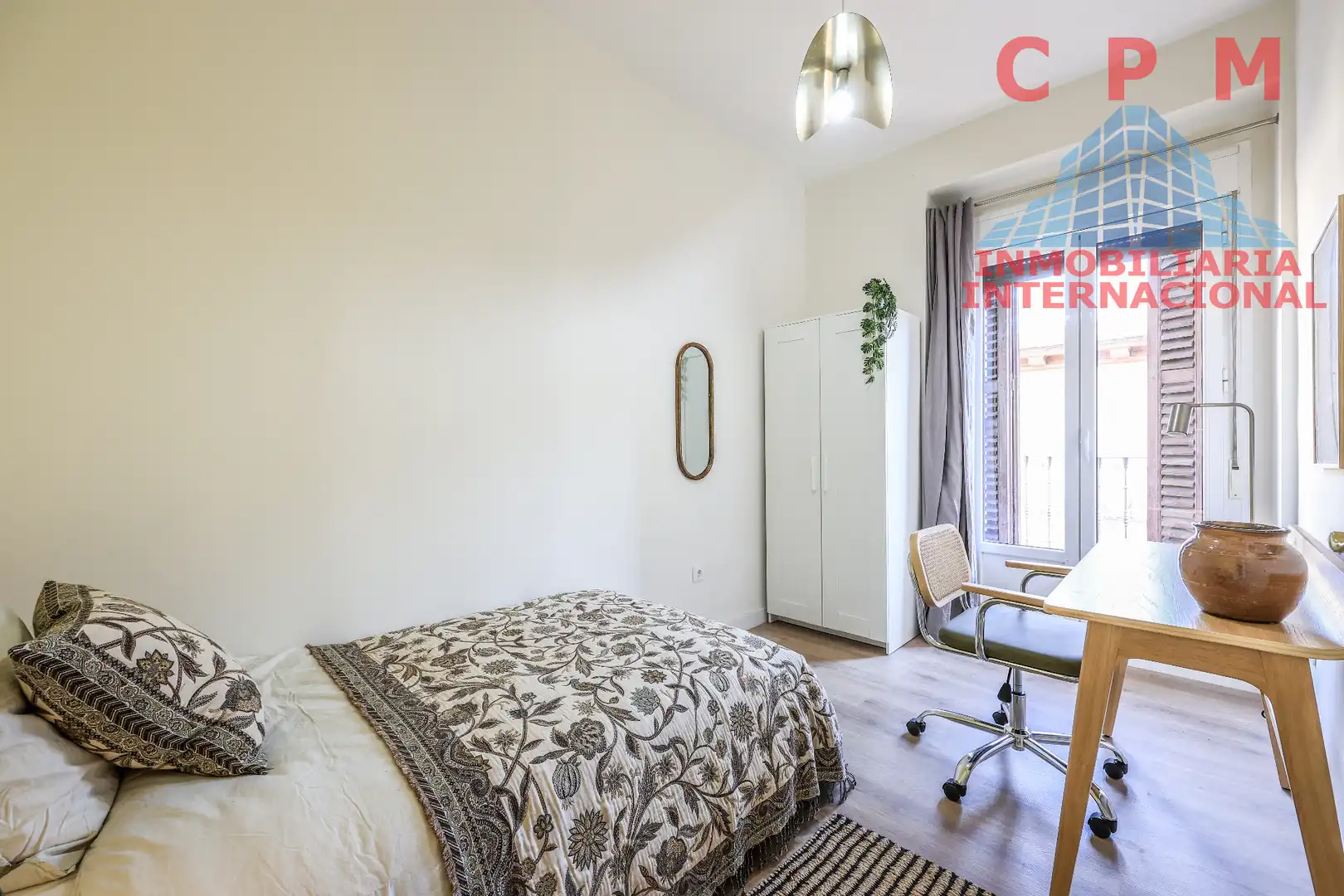 Bedroom of Flat for rent in Madrid  with Air Conditioner, Heating and Parquet flooring