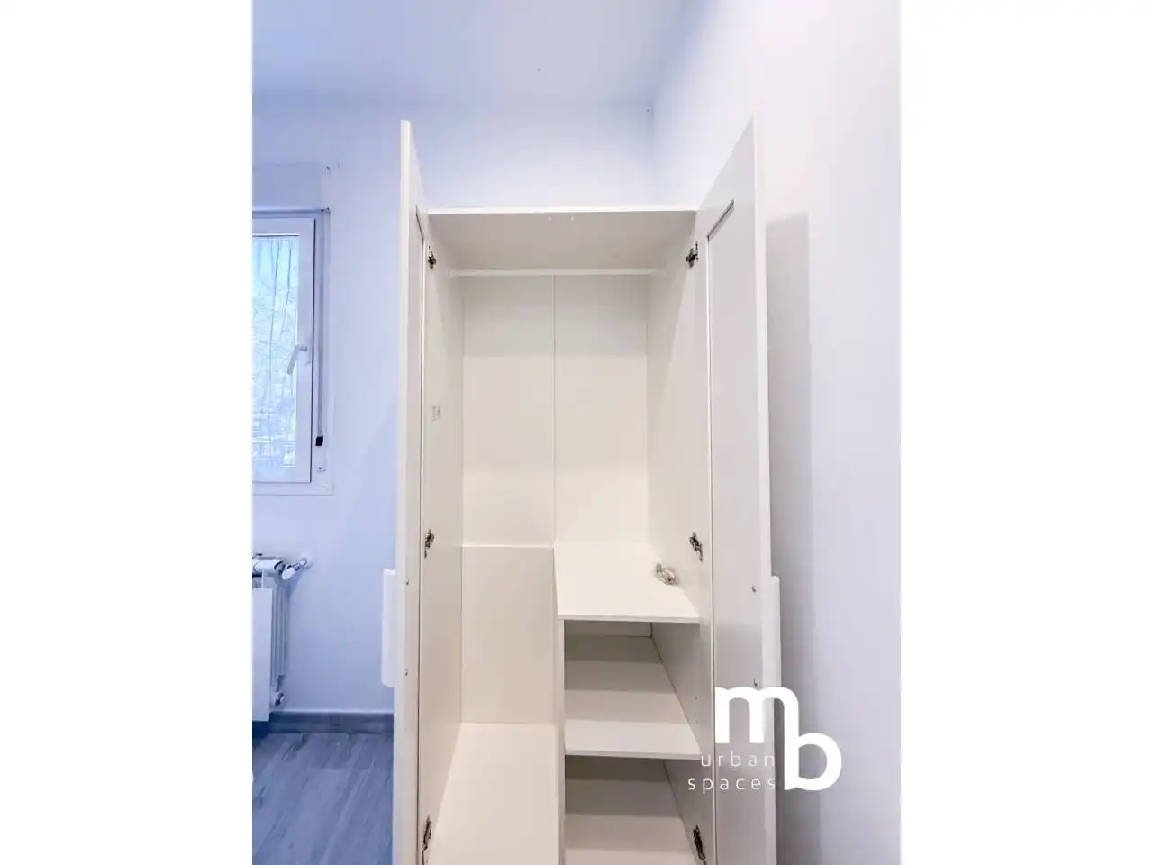 Schlafzimmer von Wohnung zur Miete in Madrid mit Klimaanlage, Heizung und Möbliert