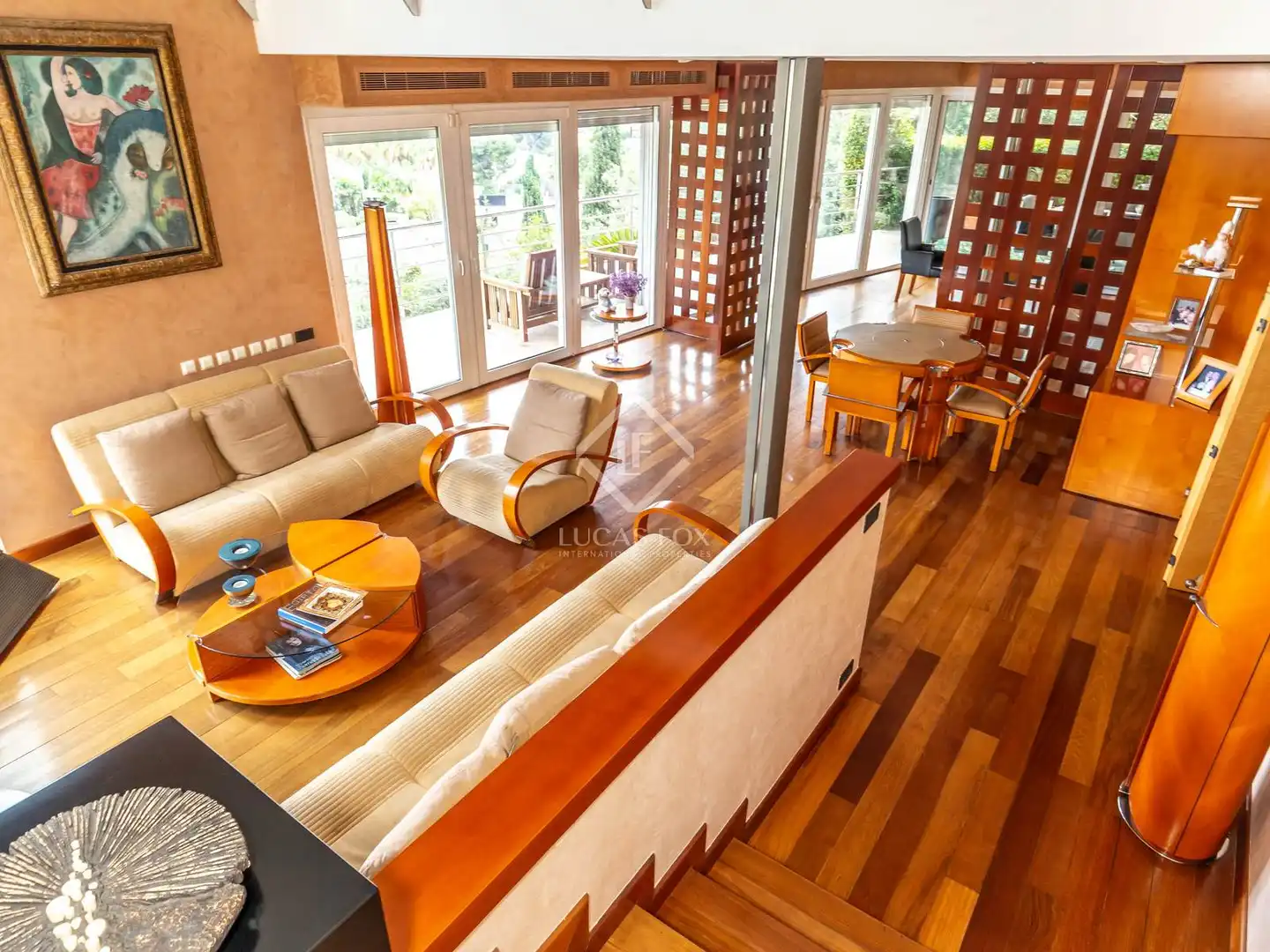 Wohnzimmer von Haus oder Chalet zum Verkauf in Esplugues de Llobregat mit Klimaanlage, Heizung und Privatgarten