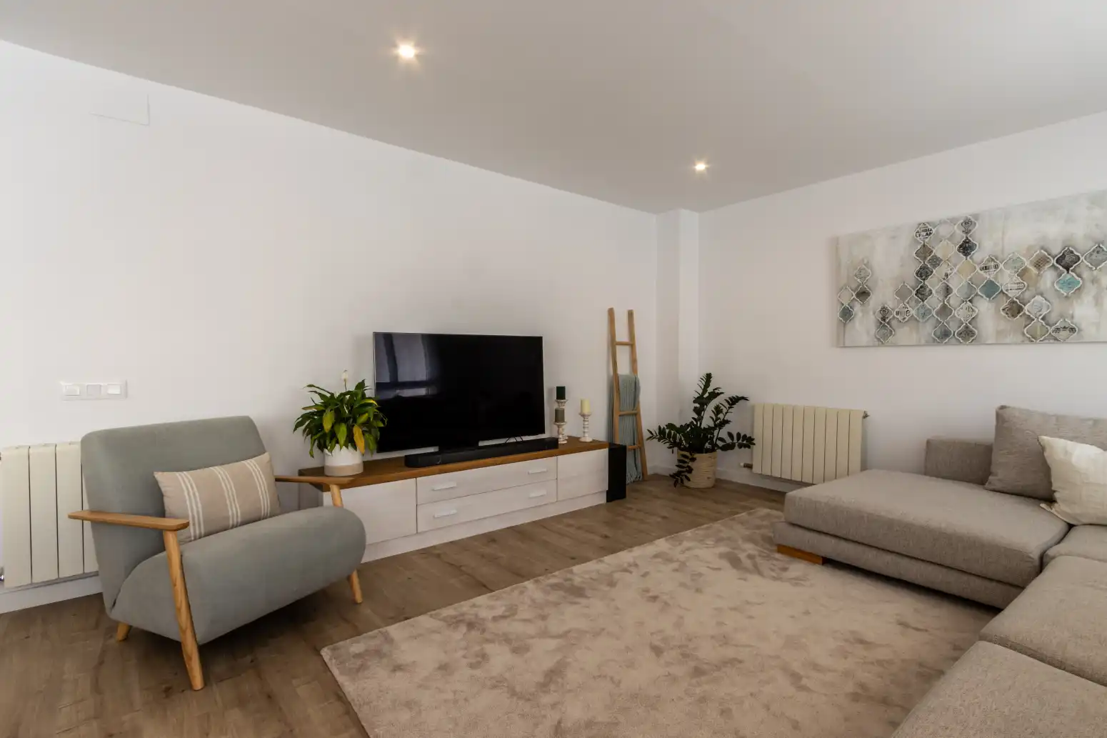 Wohnzimmer von Wohnung zum Verkauf in Terrassa mit Klimaanlage, Heizung und Parkett