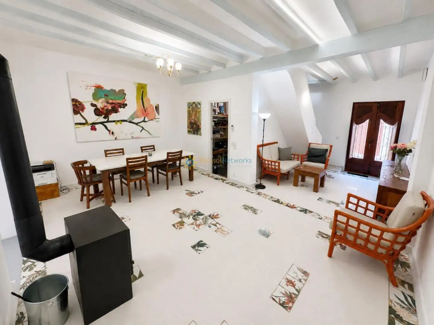 Living room of Houses for sale in Oliva  with Terrace