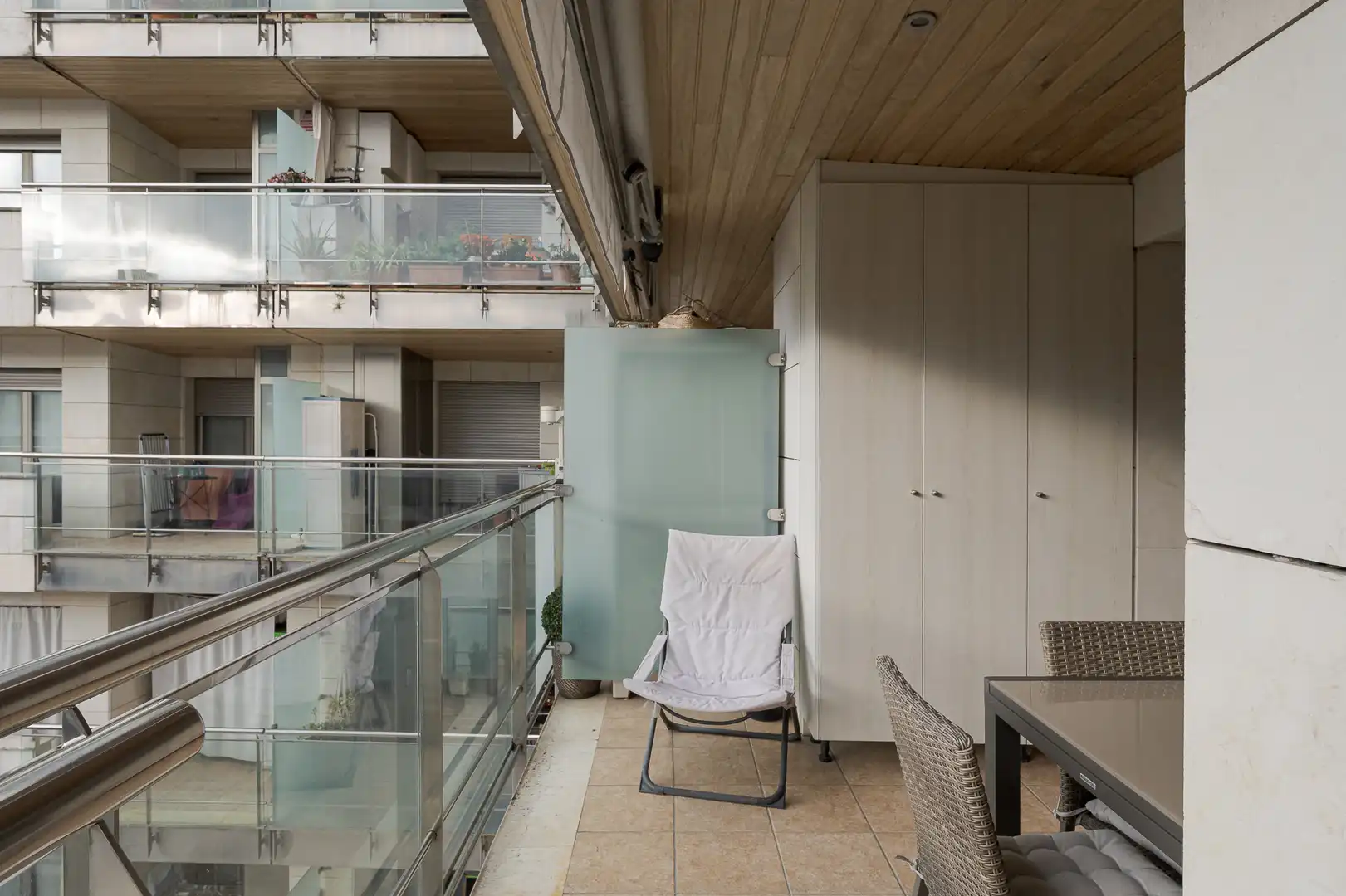 Terrasse von Wohnung zum Verkauf in Donostia - San Sebastián  mit Heizung, Terrasse und Ofen