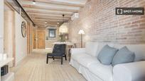 Sala d'estar de Pis de lloguer en  Barcelona Capital amb Aire condicionat, Calefacció i Moblat
