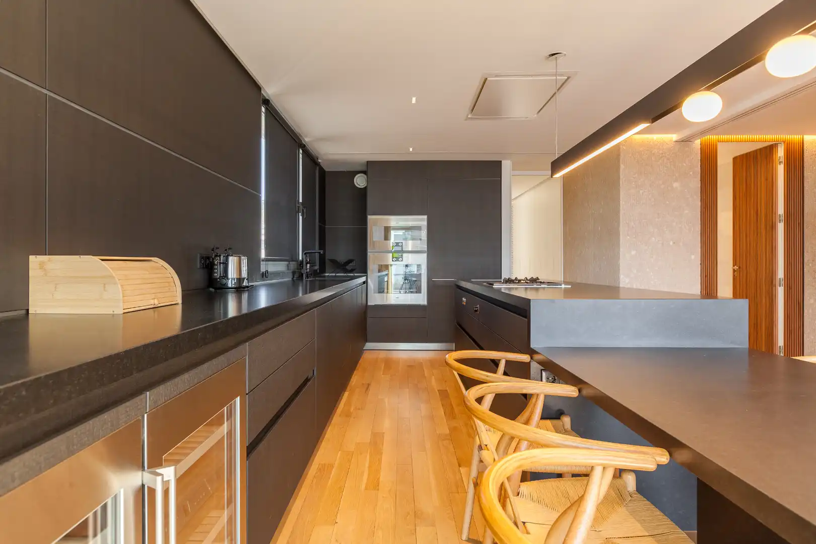 Cuina de Àtic de lloguer en Barcelona amb Aire condicionat, Calefacció i Parquet