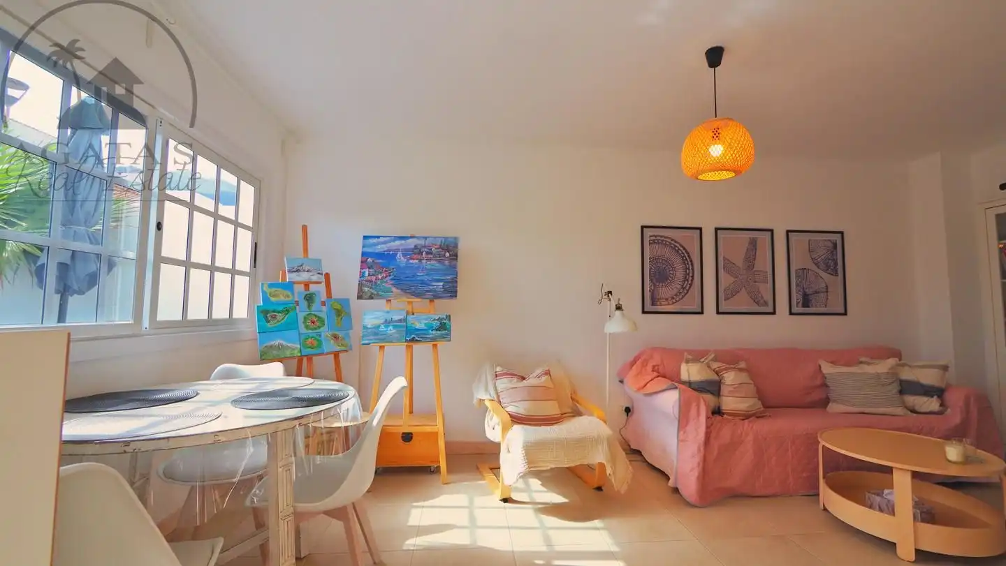 Wohnzimmer von Haus oder Chalet zur Miete in Los Silos mit Terrasse