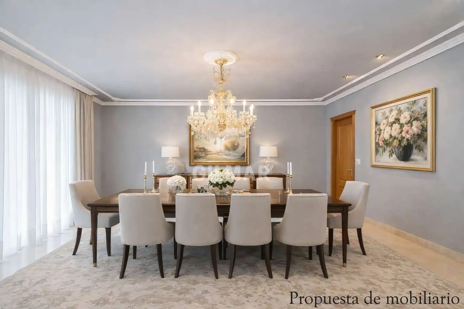 Dining room of Houses for sale in Pozuelo de Alarcón  with Heating, Private garden and Swimming Pool
