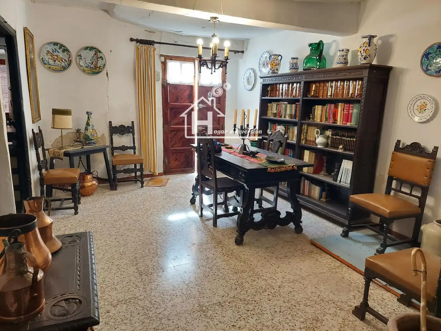 Sala de estar de Casa o chalet en venta en Millana con Jardín privado, Piscina y Balcón
