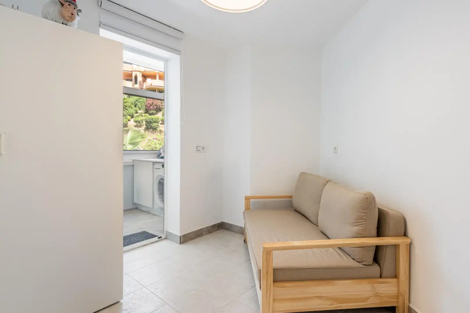 Terrasse von Wohnungen zum Verkauf in Mijas mit Klimaanlage, Privatgarten und Möbliert