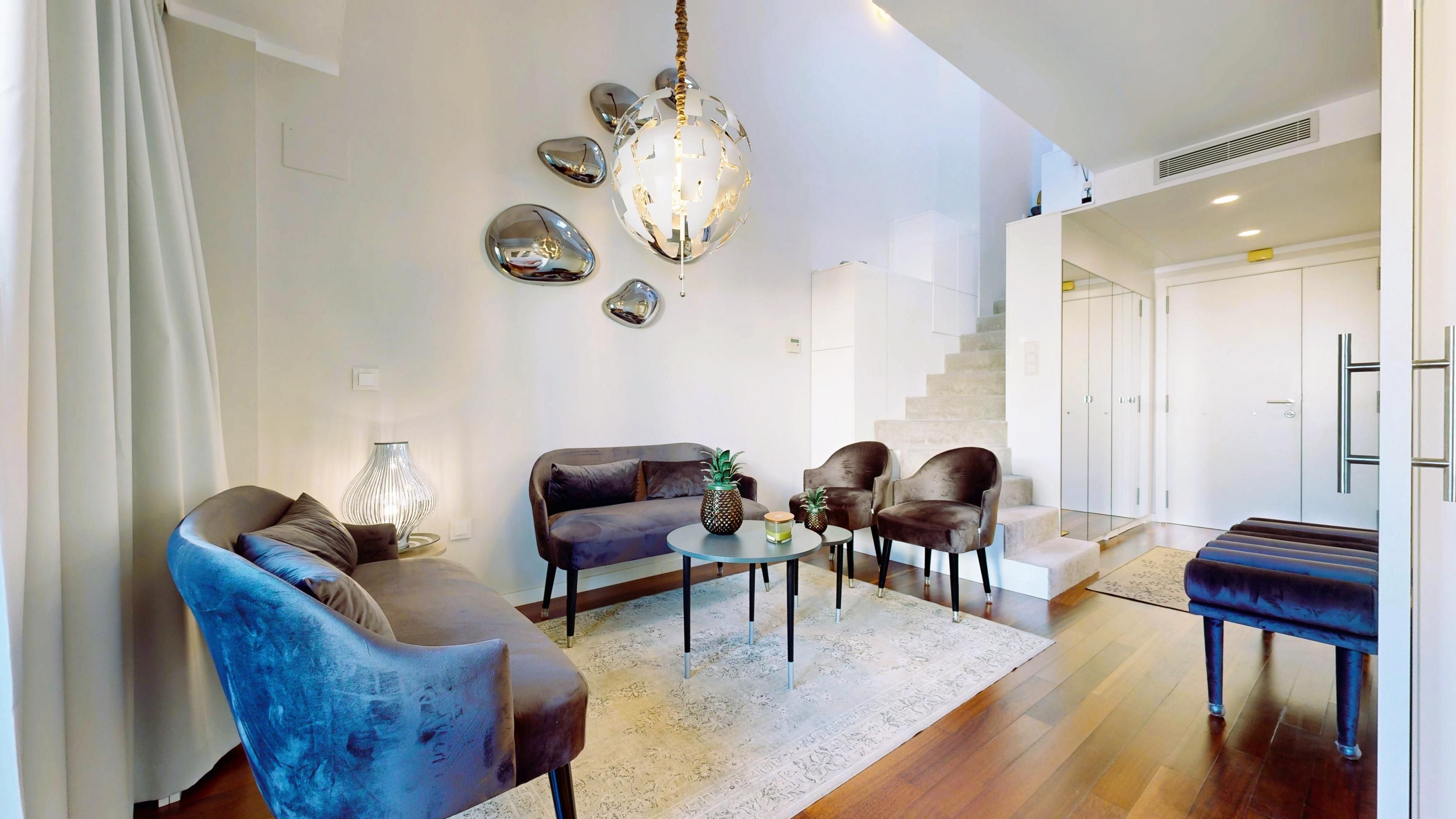 Living room of Duplex for sale in Málaga Capital  with Air Conditioner, Storage room and Furnished