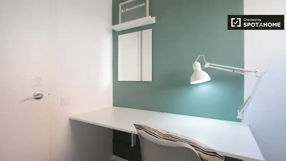 Habitación de Piso para compartir en Barcelona con Aire acondicionado, Calefacción y Amueblado