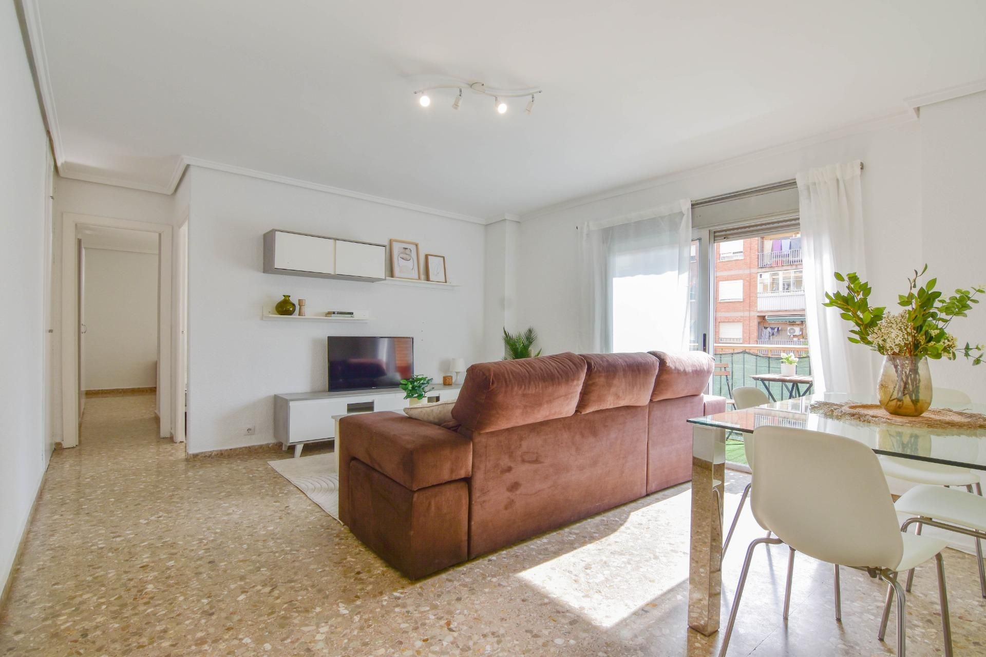 Sala d'estar de Pis en venda en La Pobla de Farnals amb Terrassa i Balcó