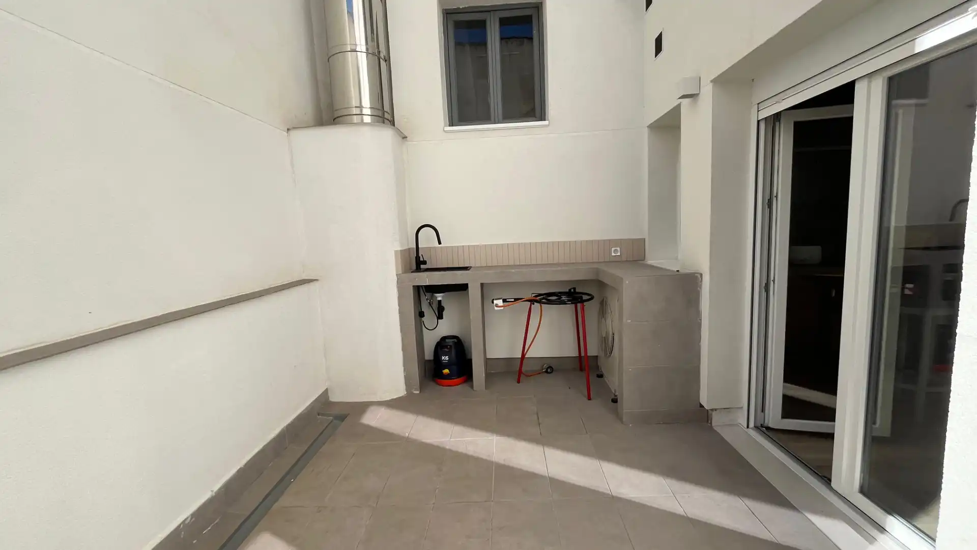 Terrasse von Wohnung zur Miete in Madrid mit Klimaanlage, Möbliert und Ofen