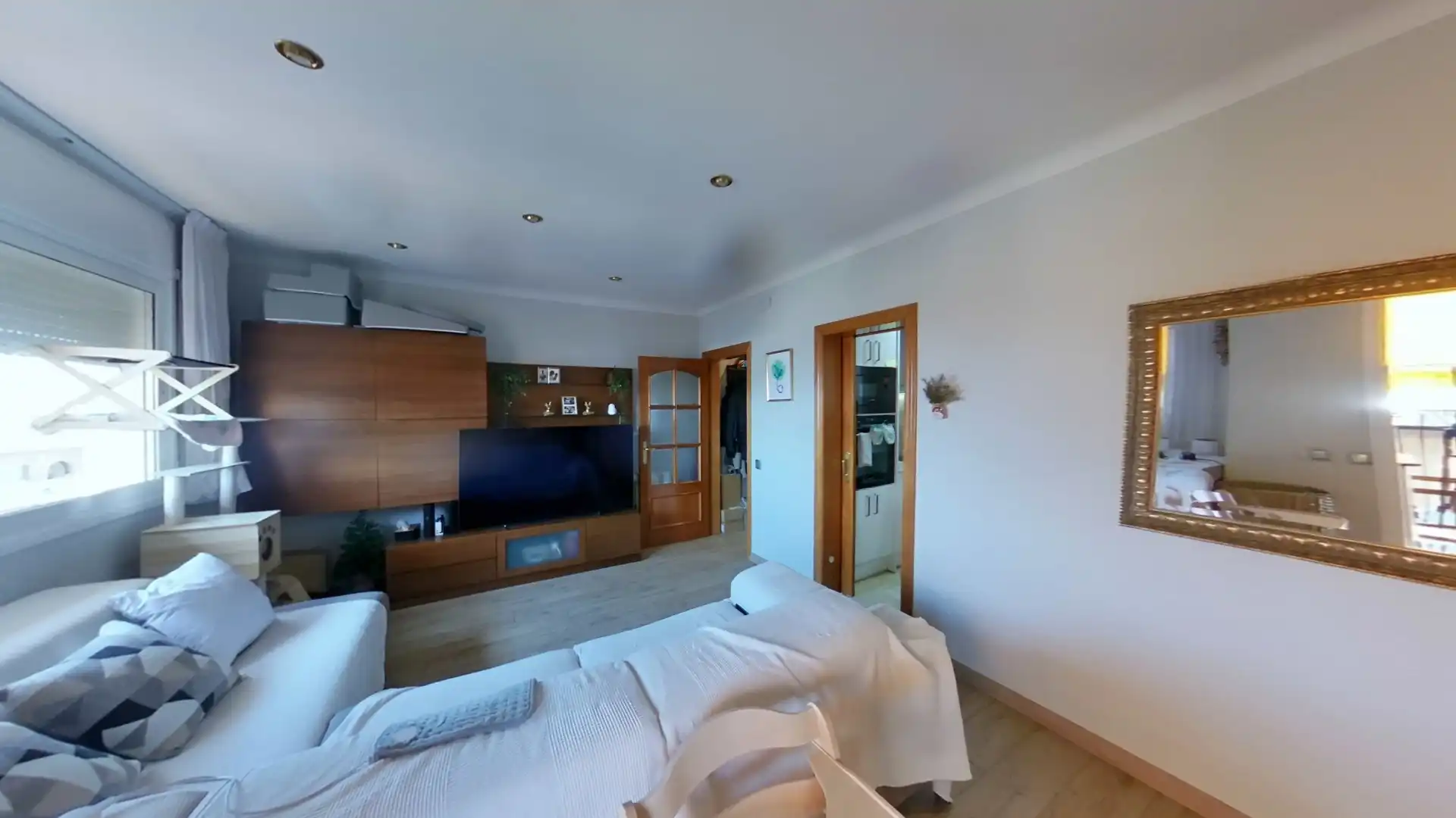 Sala d'estar de Àtic en venda en Sabadell amb Aire condicionat, Parquet i Balcó