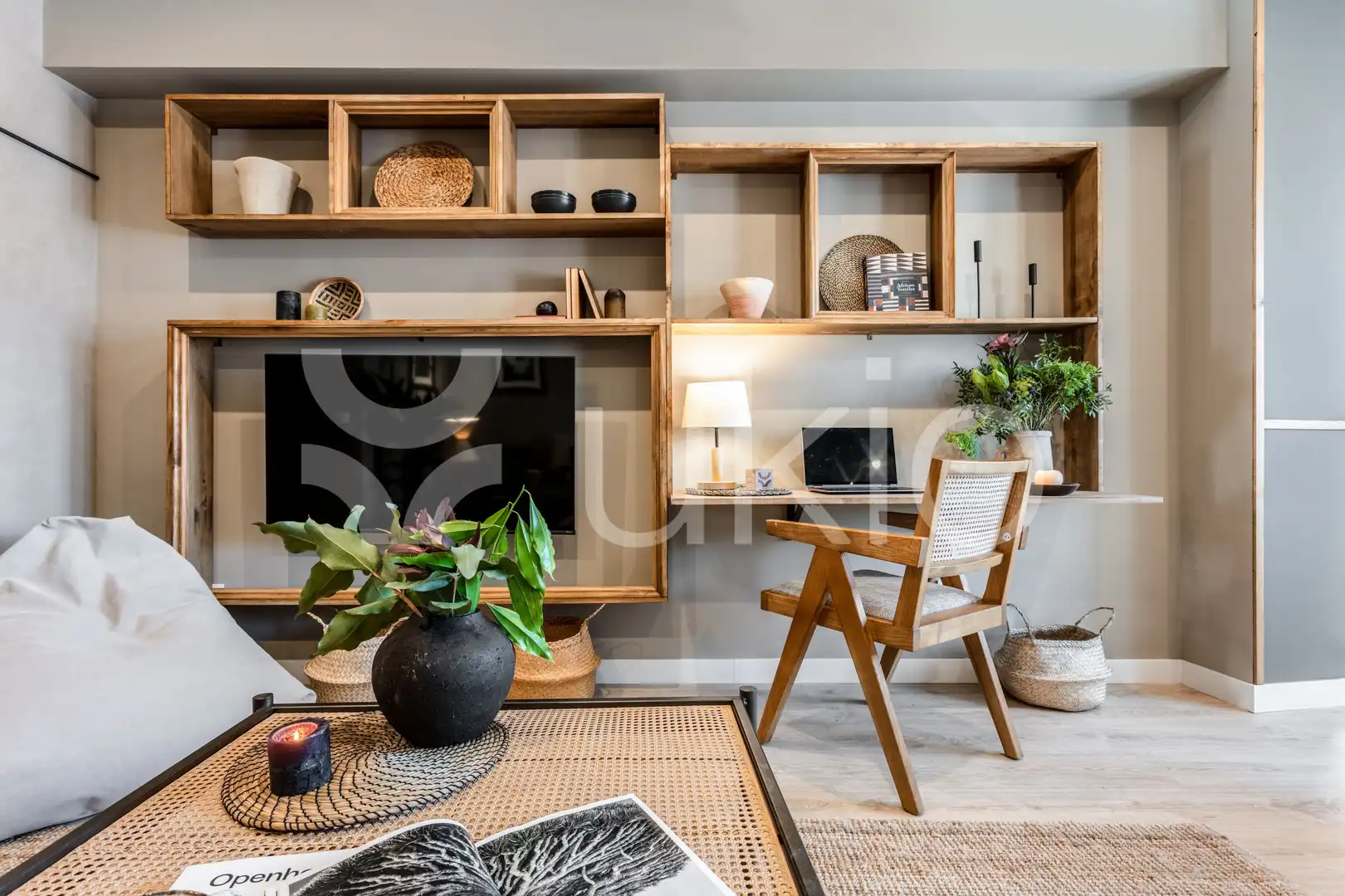 Sala d'estar de Apartament de lloguer en Madrid amb Aire condicionat, Calefacció i Moblat