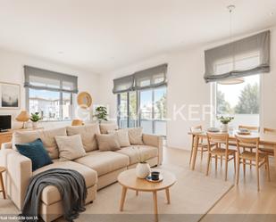 Sala d'estar de Apartament en venda en Sant Cugat del Vallès amb Aire condicionat, Calefacció i Parquet