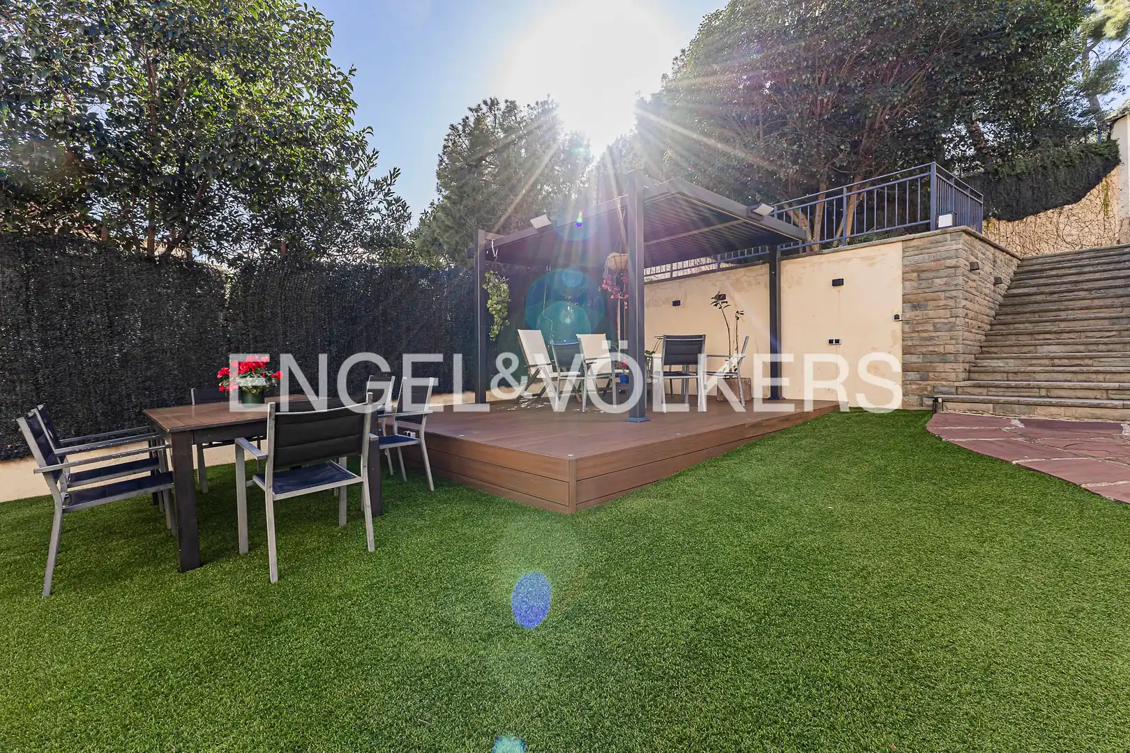 Terraza de Casa o chalet en venta en  Barcelona Capital con Calefacción y Jardín privado