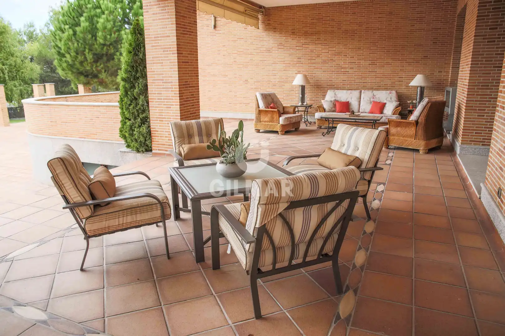 Terraza de Casa o chalet en venta en Boadilla del Monte con Calefacción, Jardín privado y Piscina