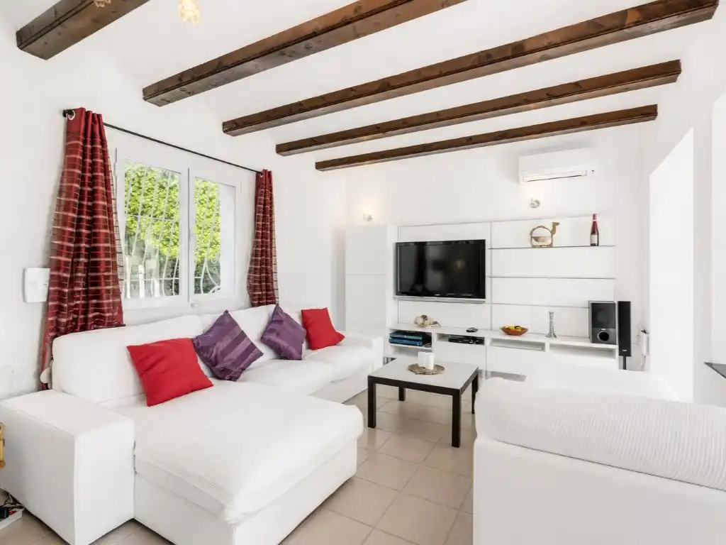 Sala de estar de Casa o chalet en venta en Jávea / Xàbia con Aire acondicionado, Calefacción y Jardín privado