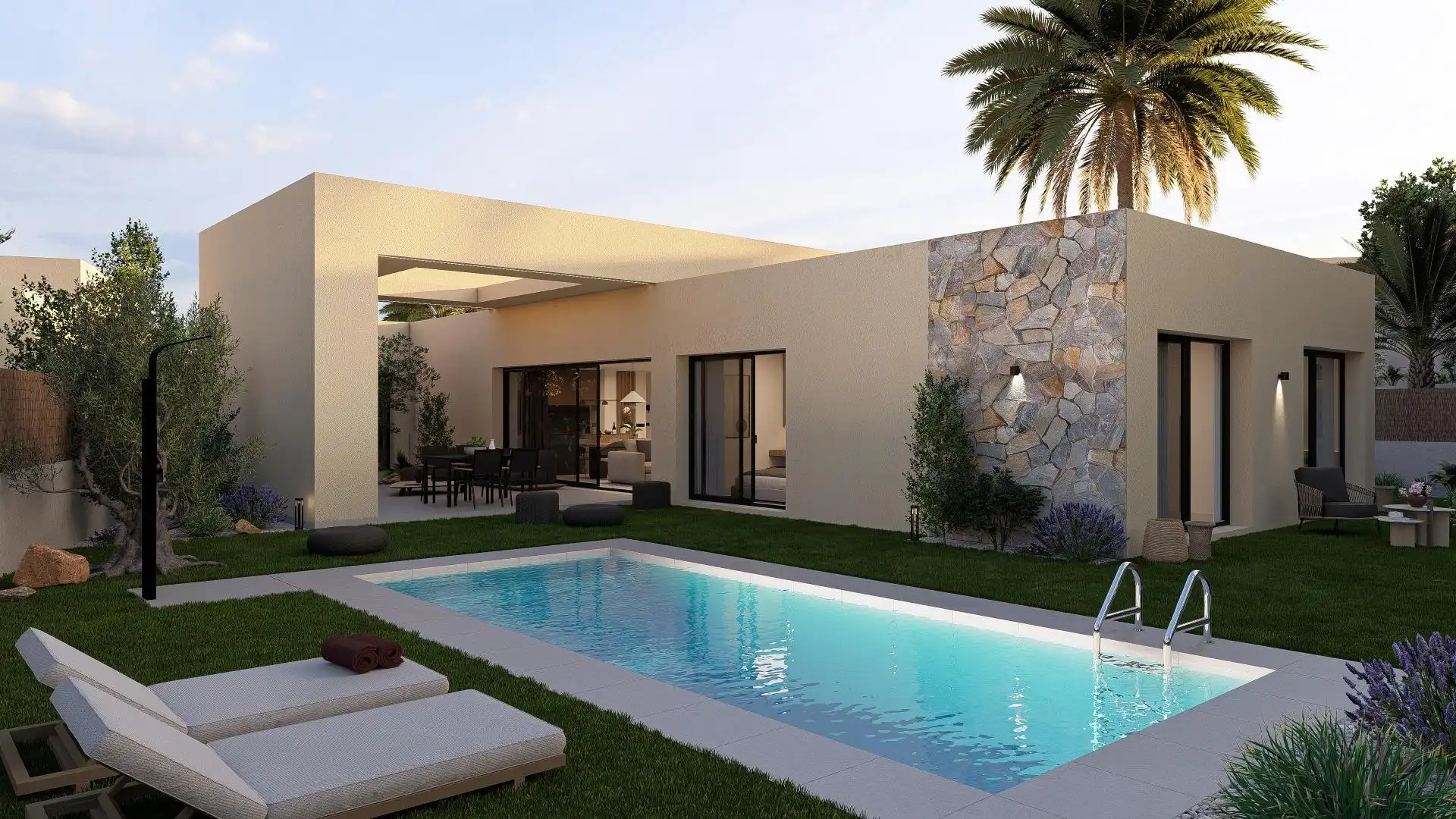 Swimming pool of Detached homes for sale in  Murcia Capital