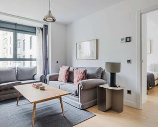 Sala d'estar de Apartament per a compartir en  Madrid Capital amb Terrassa