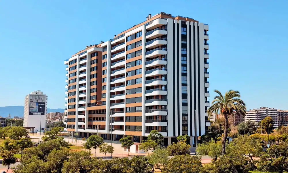 Vista exterior de Piso en venta en Murcia con Aire acondicionado, Calefacción y Jardín privado
