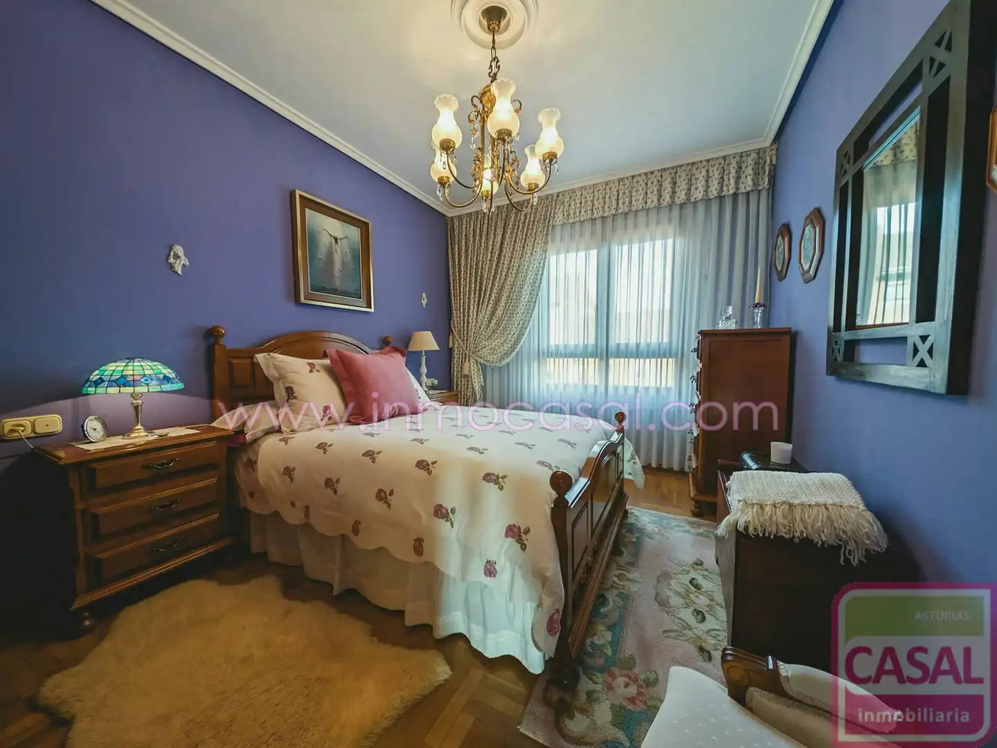 Bedroom of Flat for rent in Avilés  with Heating, Terrace and Storage room