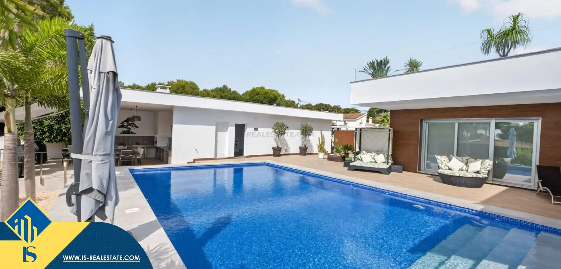 Piscina de Casa o xalet en venda en Pilar de la Horadada amb Terrassa, Piscina i Moblat