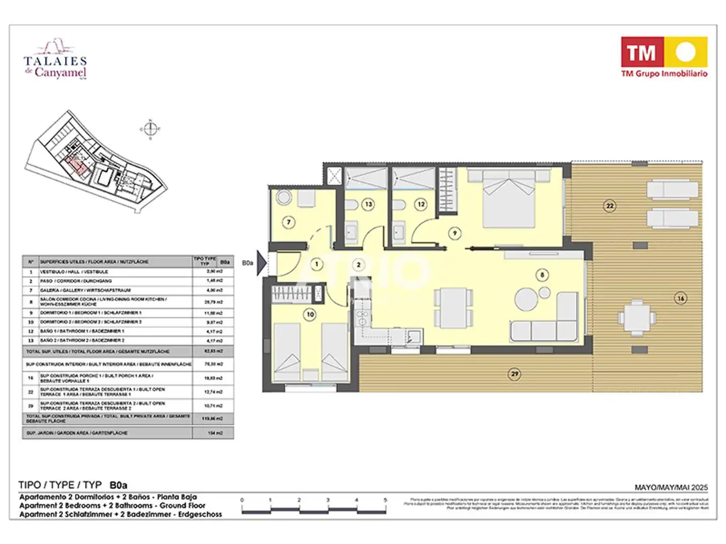Wohnung zum Verkauf in Capdepera mit Klimaanlage, Privatgarten und Terrasse