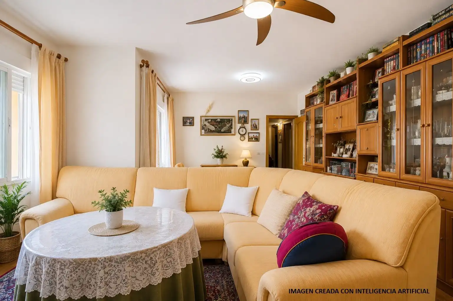 Sala de estar de Casa o chalet en venta en El Casar con Calefacción y Jardín privado