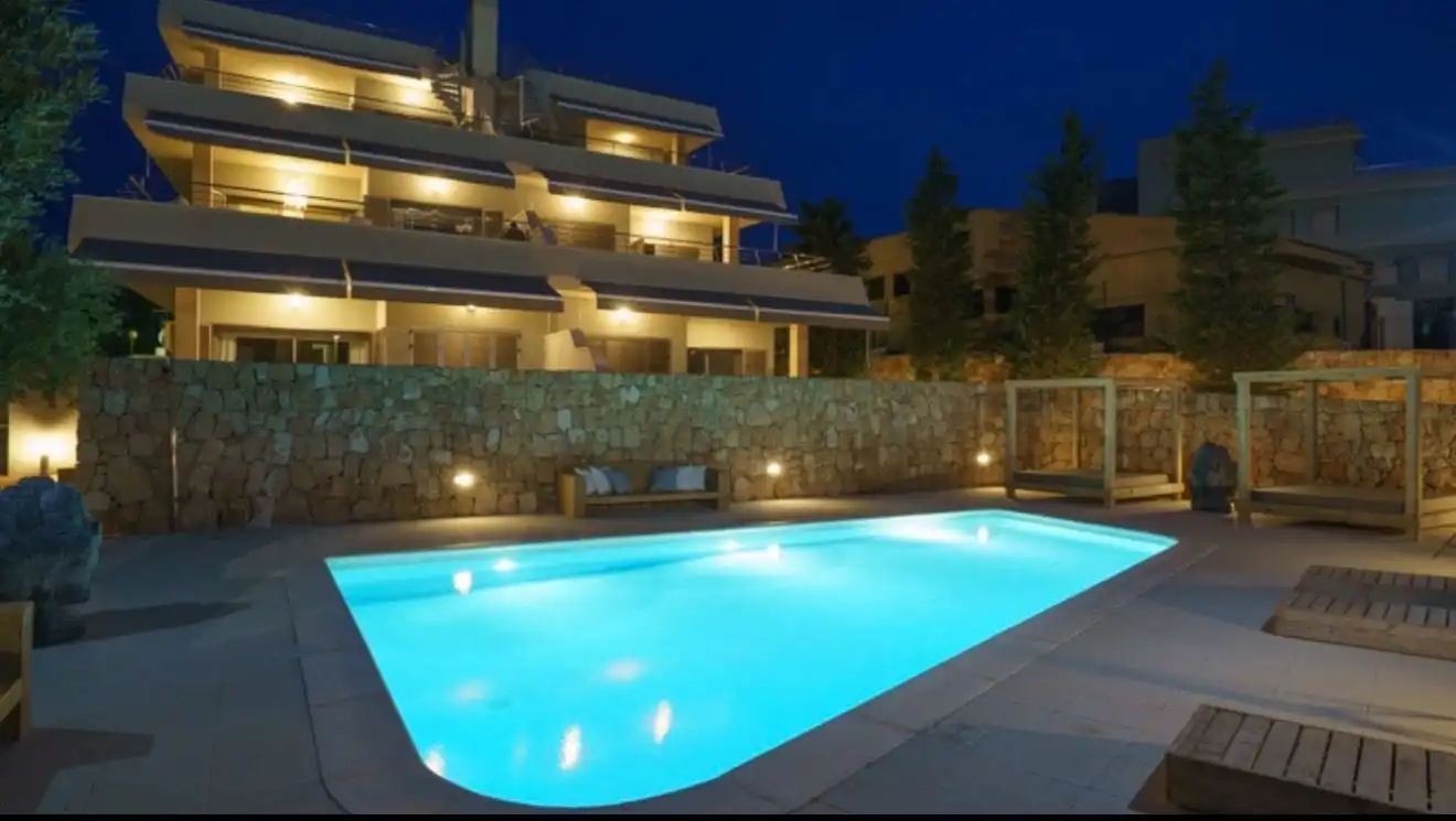 Piscina de Apartament en venda en Sant Josep de sa Talaia amb Aire condicionat, Calefacció i Terrassa
