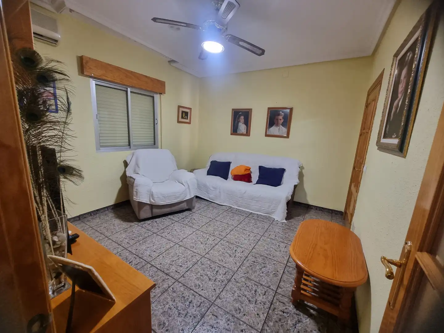 Sala de estar de Finca rústica en venta en Pechina con Aire acondicionado, Calefacción y Jardín privado