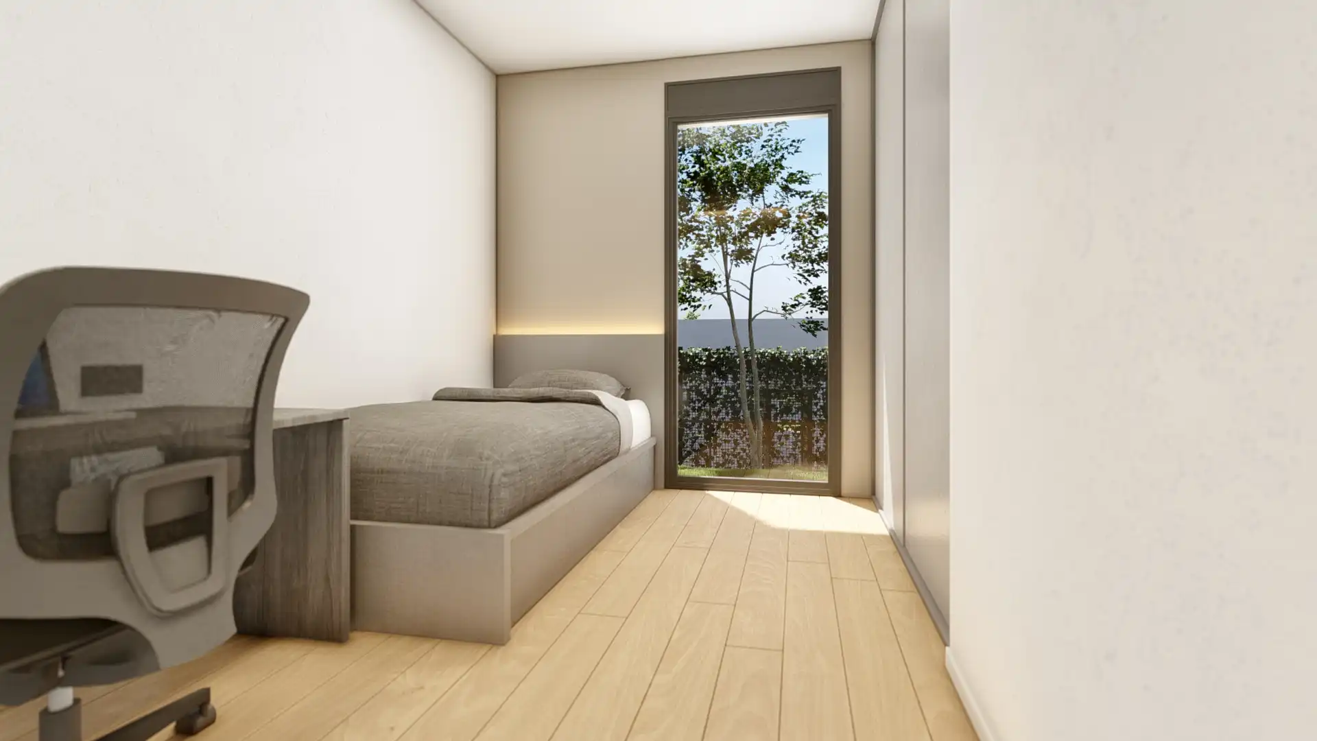 Bedroom of Houses for sale in Caldes de Malavella  with Air Conditioner, Private garden and Parquet flooring