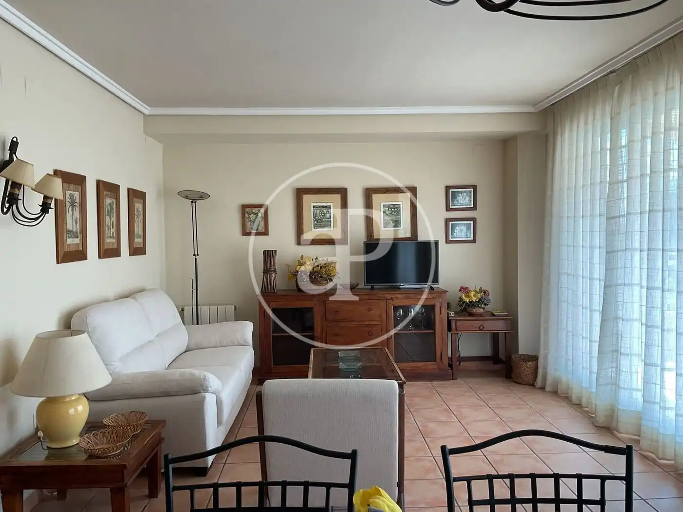 Wohnzimmer von Wohnung zur Miete in Jávea / Xàbia mit Klimaanlage, Heizung und Privatgarten