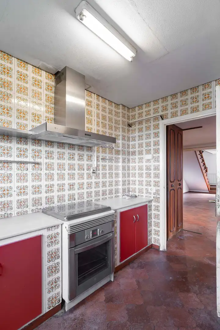 Cocina de Casa o chalet en venta en A Coruña Capital  con Calefacción, Jardín privado y Terraza