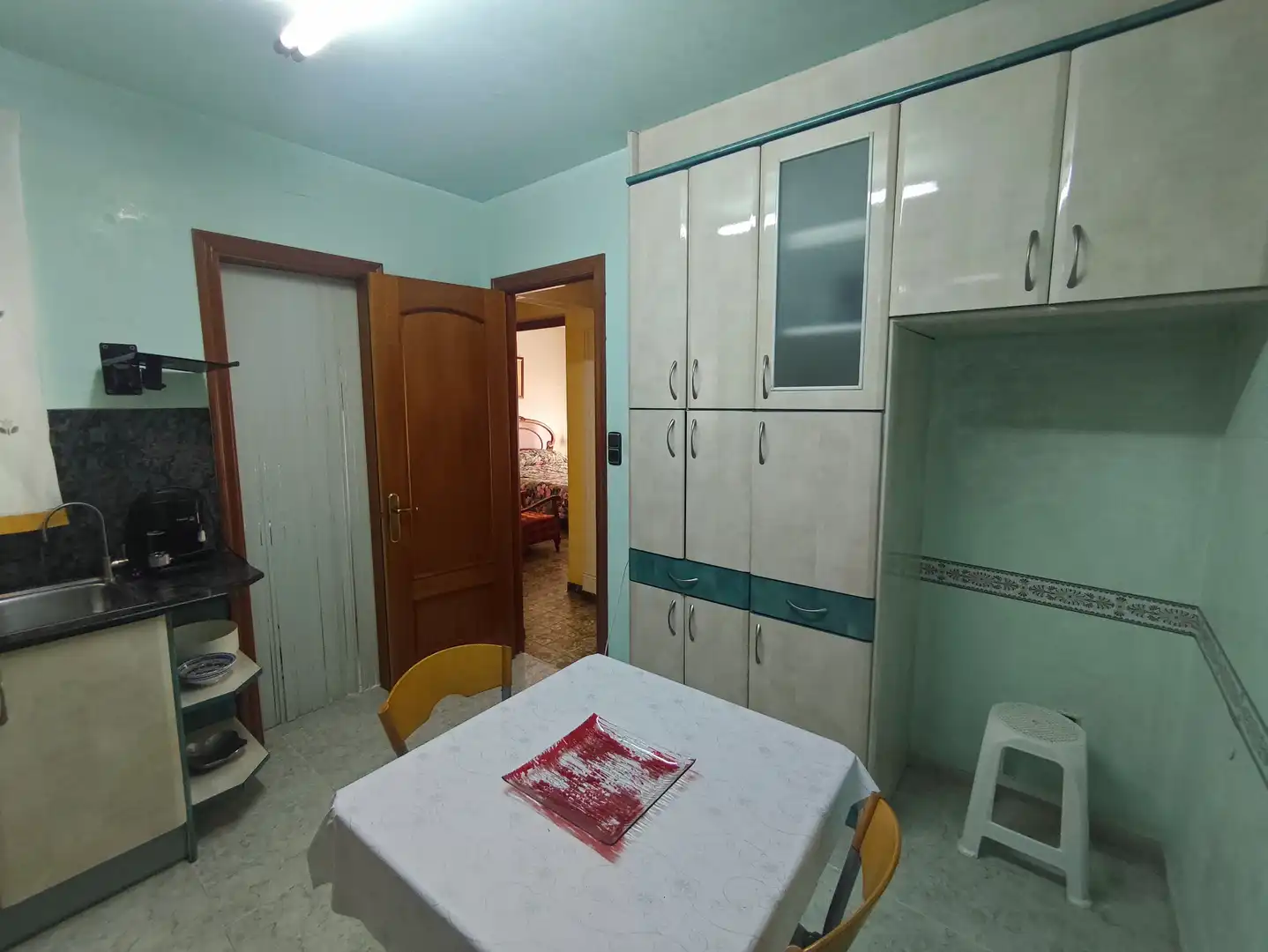 Kitchen of Flat for sale in L'Aldea  with Air Conditioner and Balcony