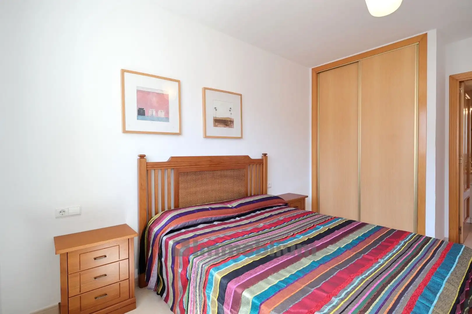 Schlafzimmer von Wohnung zur Miete in Torredembarra mit Klimaanlage, Heizung und Privatgarten