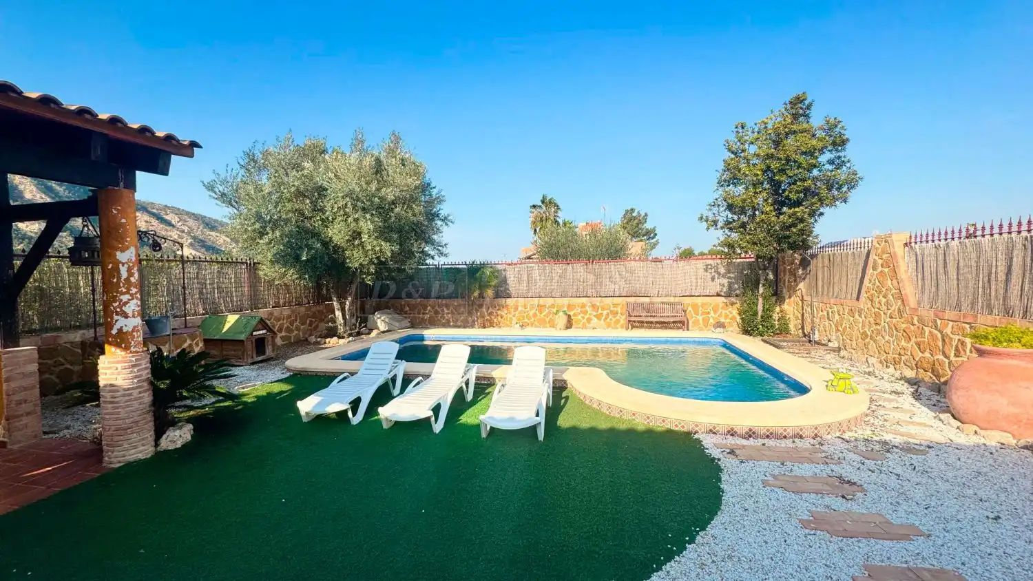 Piscina de Finca rústica en venda en Orihuela amb Jardí privat, Terrassa i Piscina