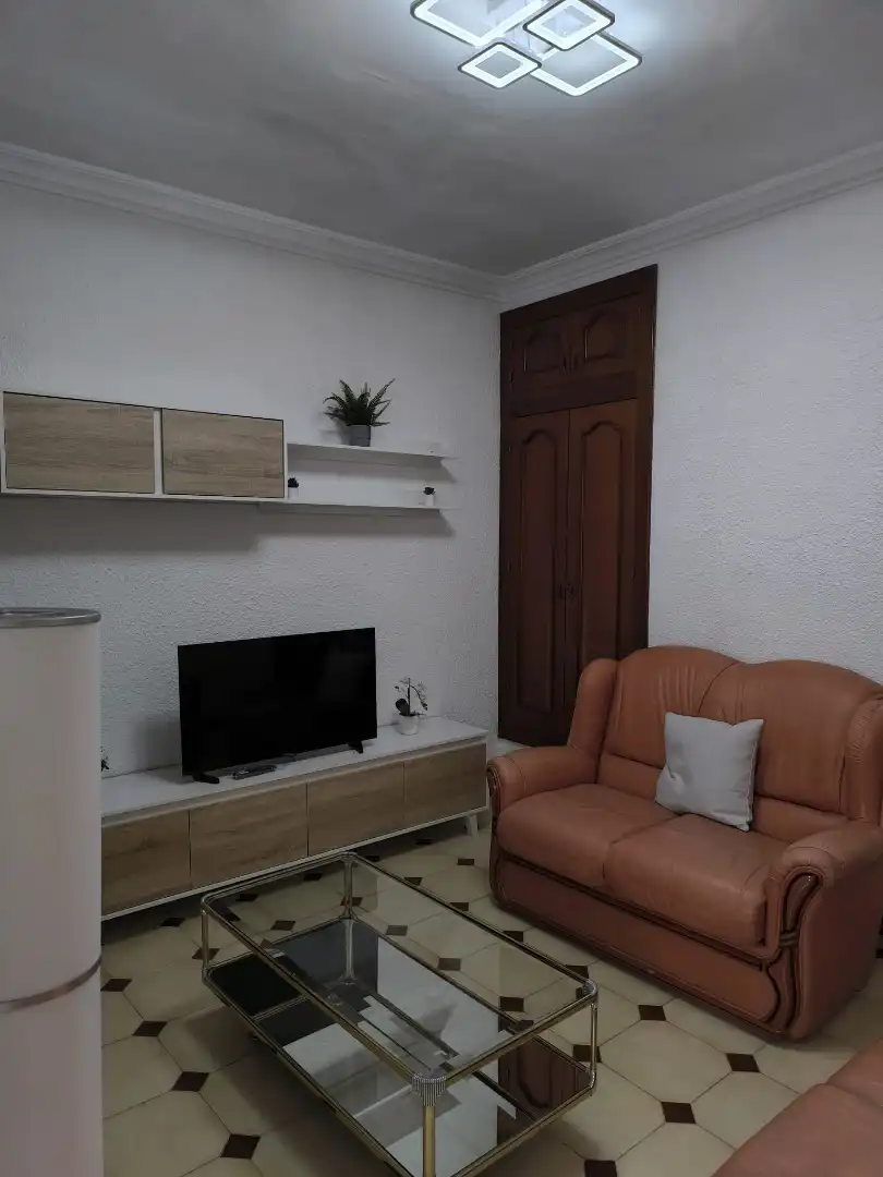 Sala de estar de Piso de alquiler en  Zaragoza Capital con Calefacción, Amueblado y Horno