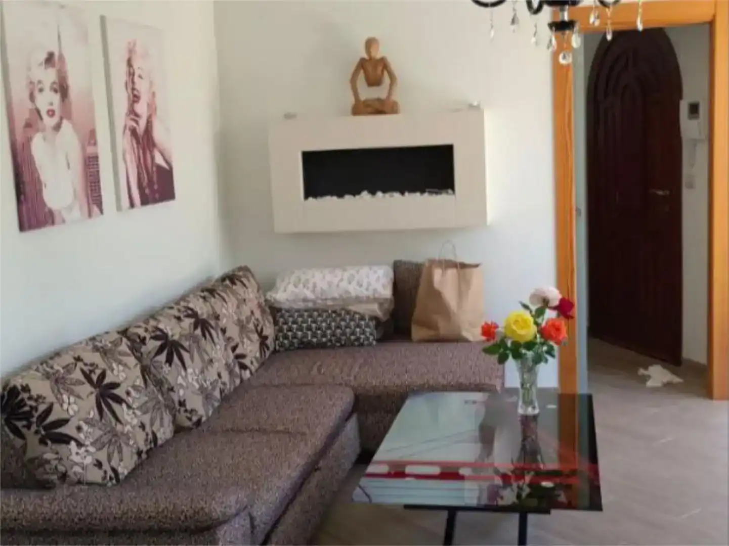 Wohnzimmer von Dachboden zur Miete in Callosa d'en Sarrià mit Klimaanlage, Privatgarten und Möbliert