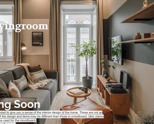 Living room of Apartment to rent in  Madrid Capital  with Air Conditioner, Heating and Furnished