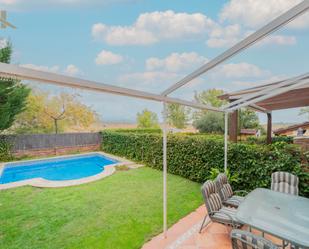 Garden of Single-family semi-detached for sale in Villanueva del Pardillo  with Air Conditioner, Heating and Private garden