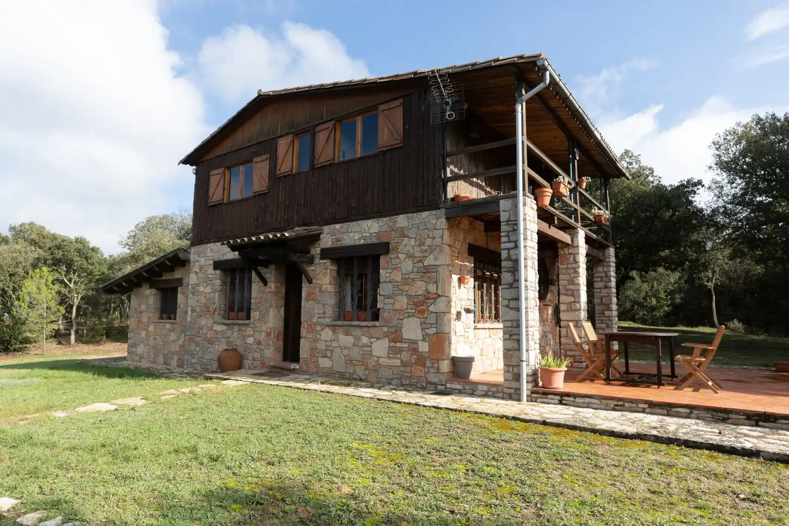 Vista exterior de Casa o xalet en venda en El Brull amb Calefacció, Terrassa i Traster