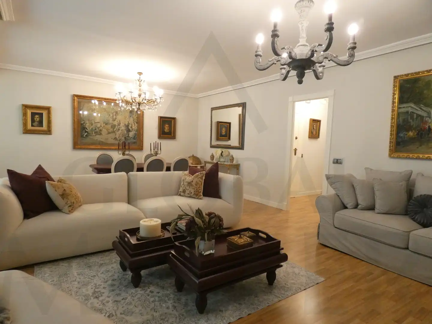 Sala de estar de Piso en venta en Cartagena con Aire acondicionado, Calefacción y Amueblado